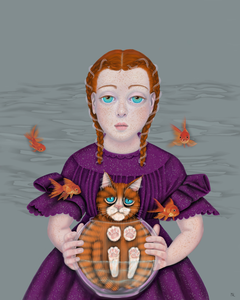 digital painting en printed on dibond or fine art paper in various sizes