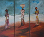 nieuw werk 2011, afrikaanse dames en abstract