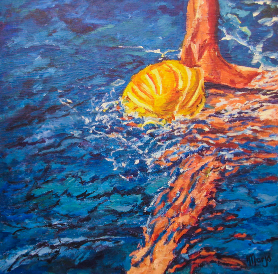 zwemmer gele badmuts 5