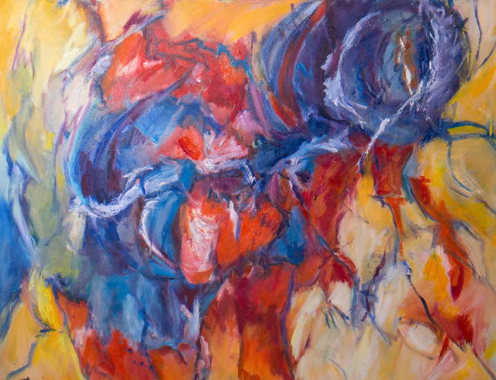 abstract rood/blauw 2015