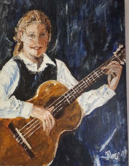portret Vivian gitaar