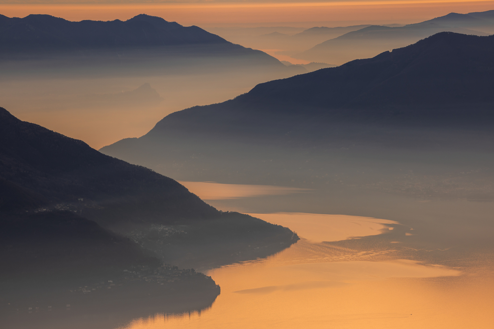 Lago Maggiore, seen from Cardada - Ticino - Switzerland