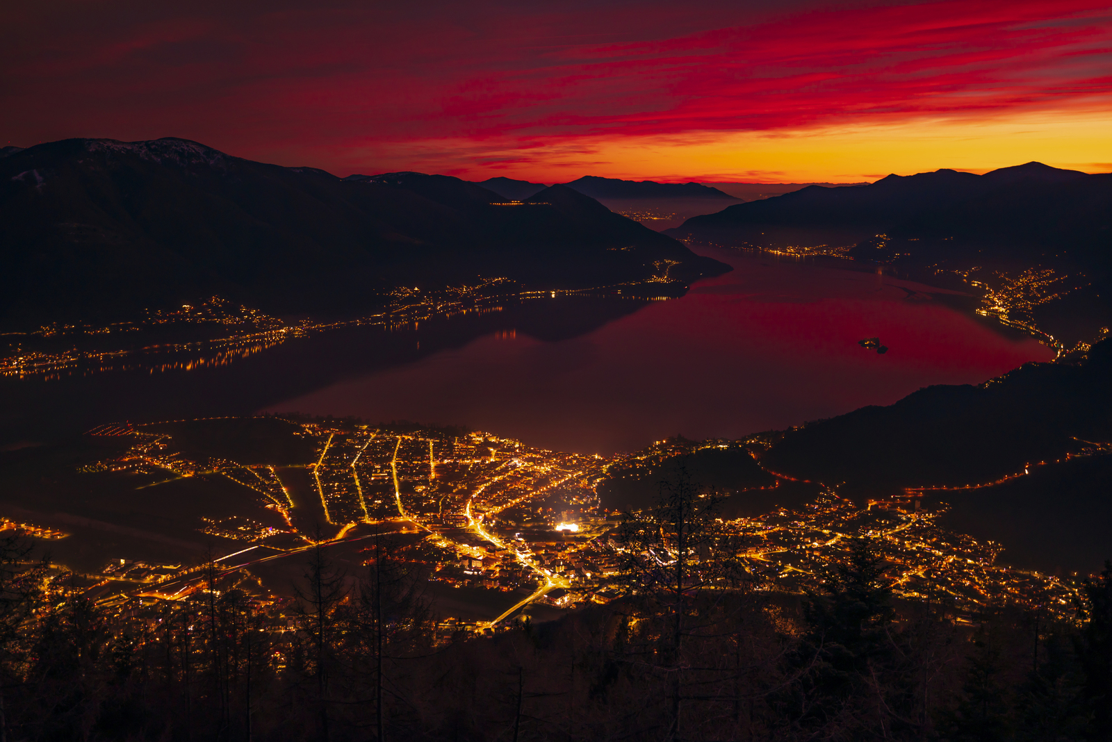 Lago Maggiore, seen from Cardada - Ticino - Switzerland