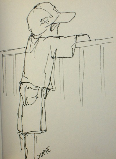 Joppe in de speeltuin