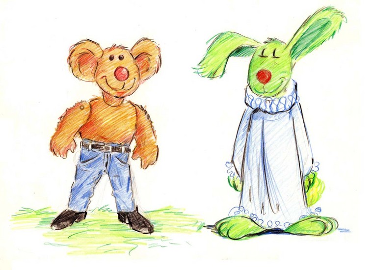 Knuffelkoala en het groene konijn