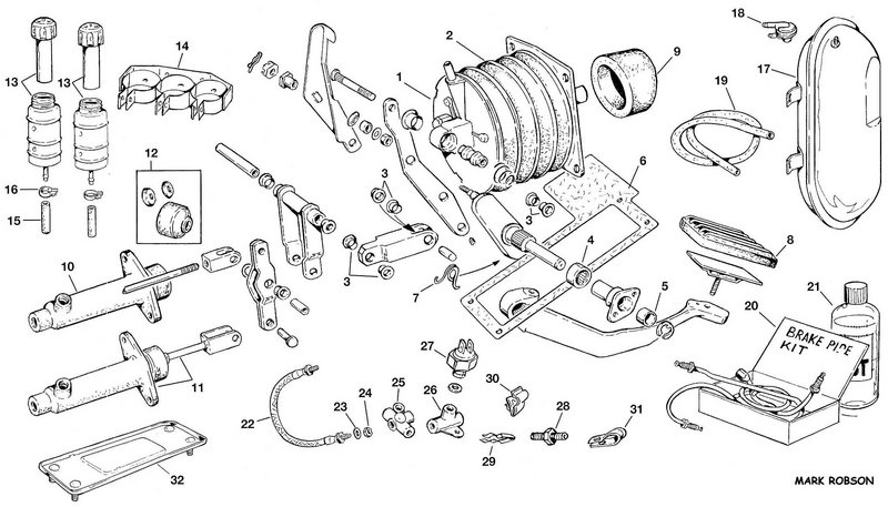 Jaguar - E-Type - Brake control system