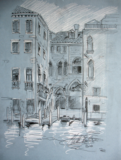 Italië - Zicht op het Grand Canal in Venetië