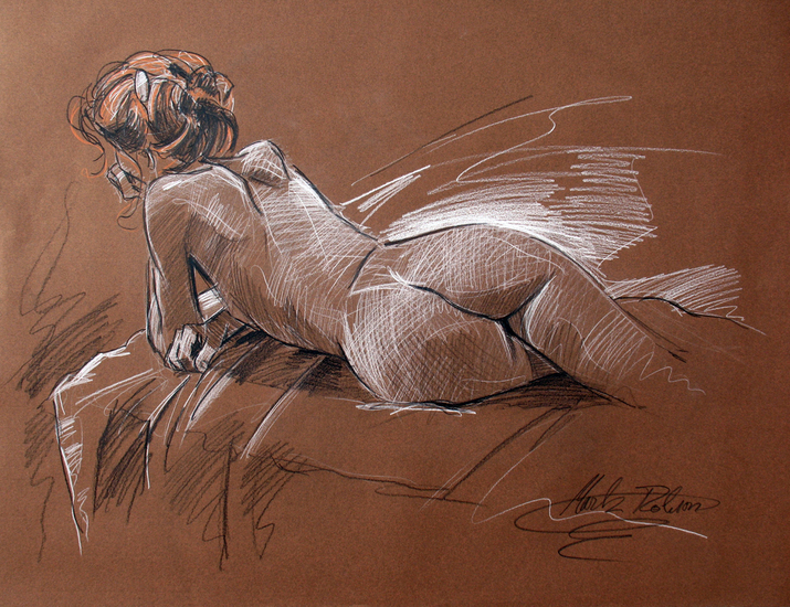 Miss M - Liggend naakt