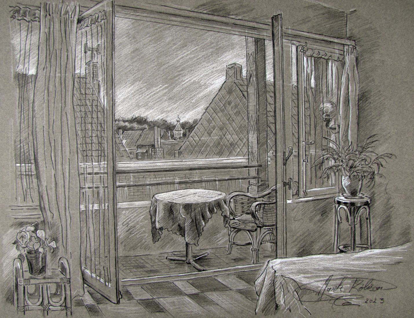 De Panne - Vergezicht naar het Kasteeltje