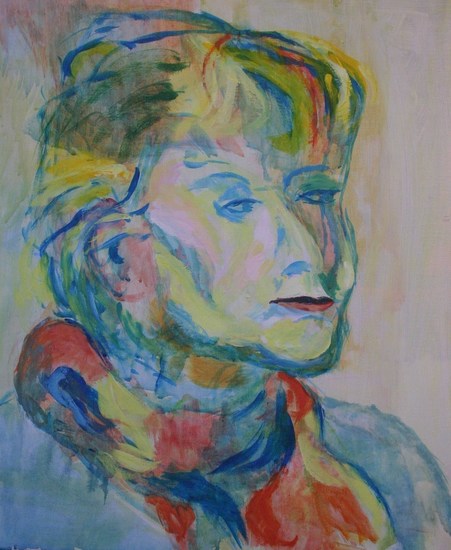 Vrouw met sjaal