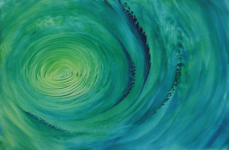Kosmische cirkel in turquoise