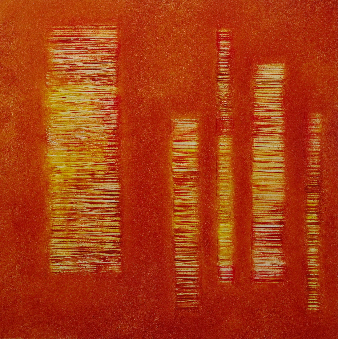 Abstract in oranje strepen 1