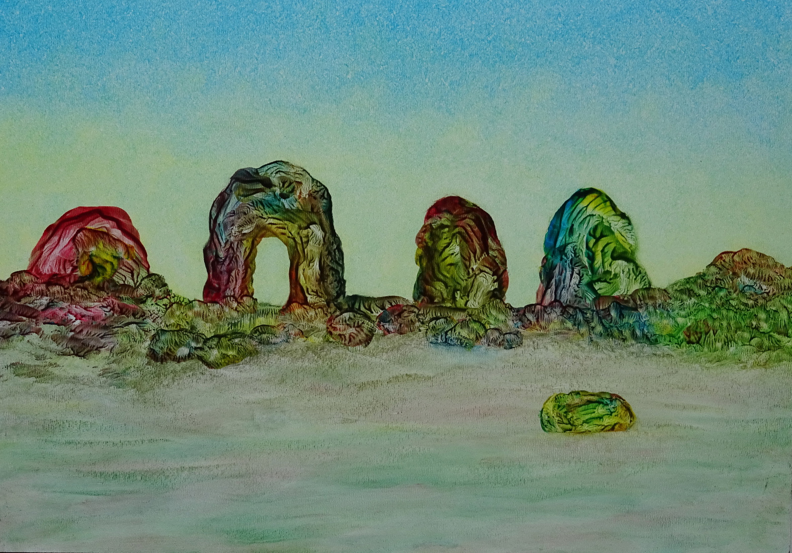 Kleurige rotsen
