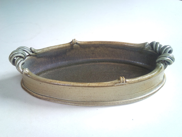 Ovenschaal baroc groen