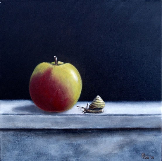 Appel met slak