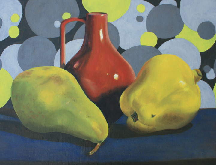 kannetje met (kwee-)peren