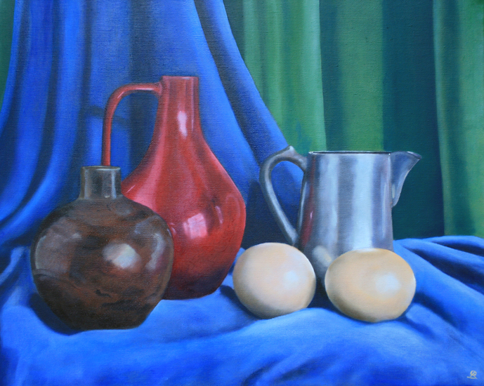 stilleven met eieren