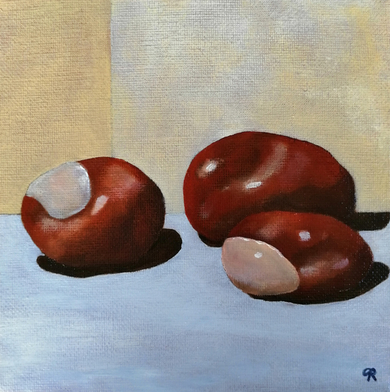 stilleven met kastanjes