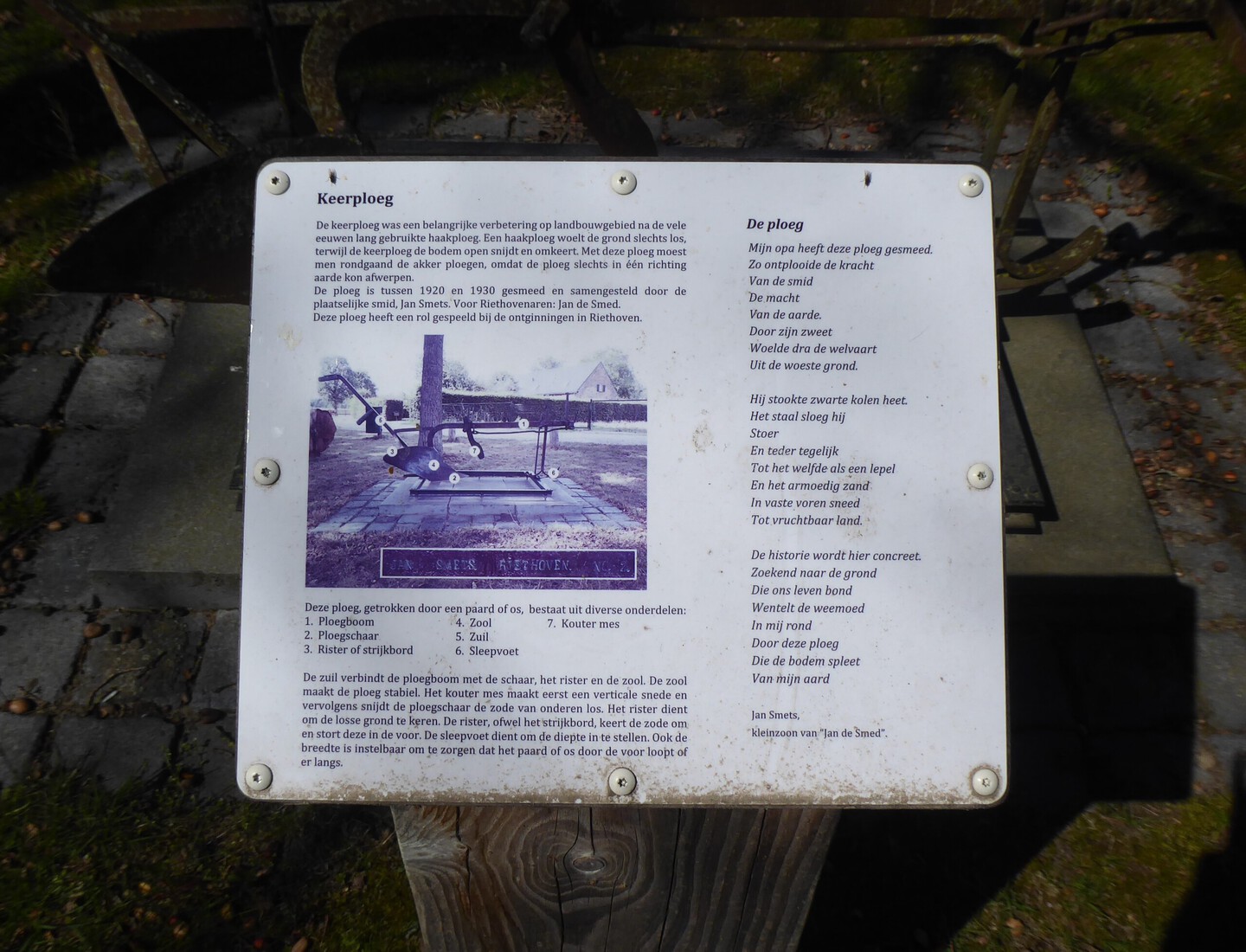 Informatiebord in Riethoven