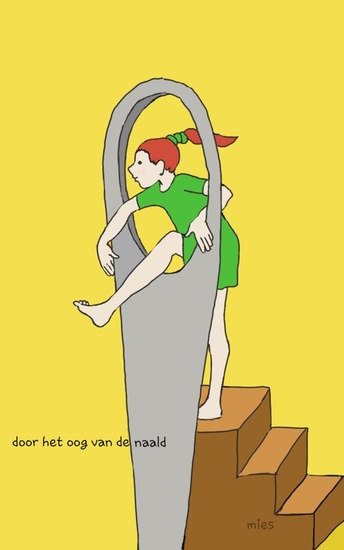door het oog van de naald