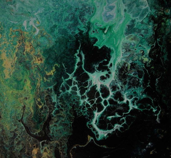 op de bodem van de zee