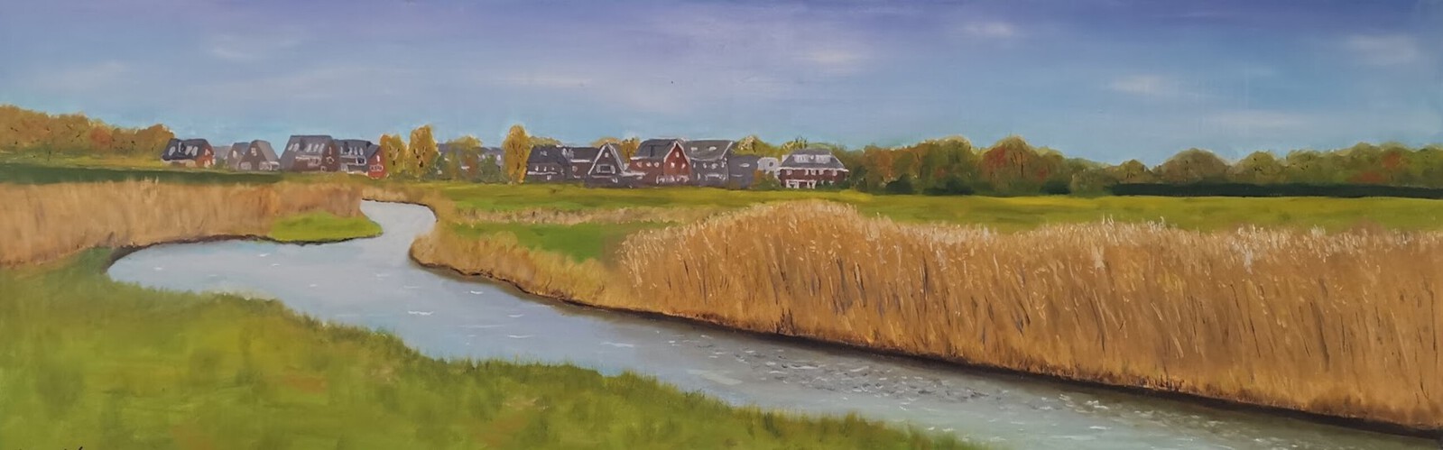 Huizen aan Kromme Rijn bij Odijk
