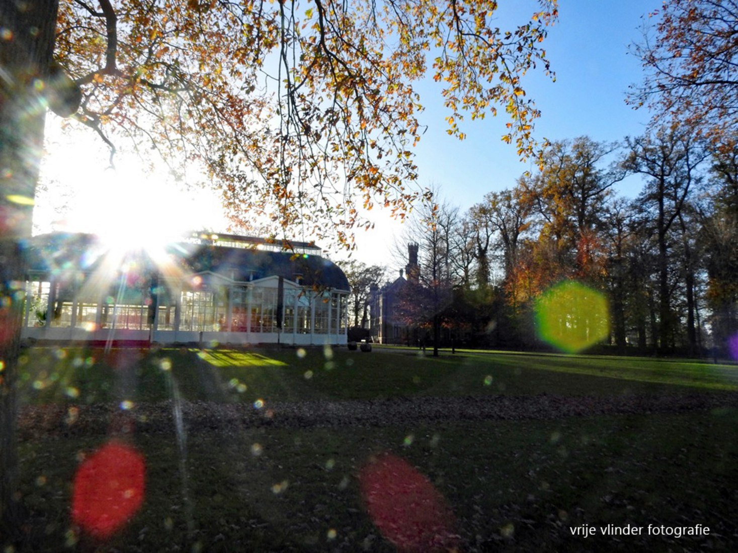 De Rozerie in het zonlicht.