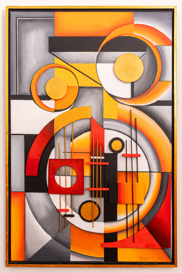 Compositie in oranje