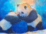 panda's alleen of samen