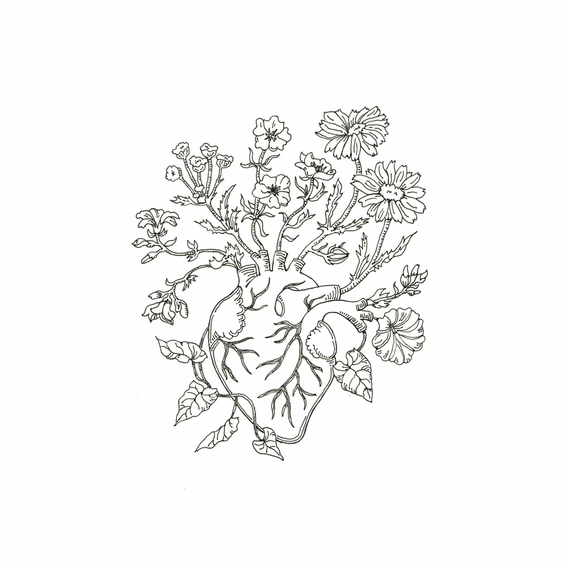 Heart - blooming