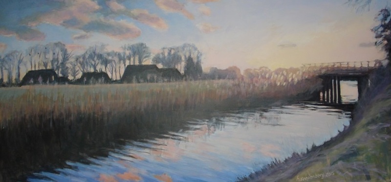 Ommerkanaal bij avondlicht.