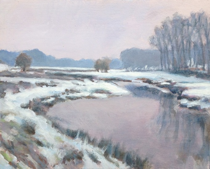 Regge sneeuwlandschap