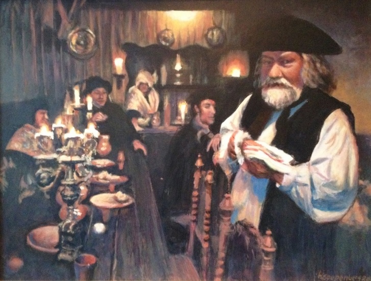 Tafereel uit het historisch schouwspel in Den Ham