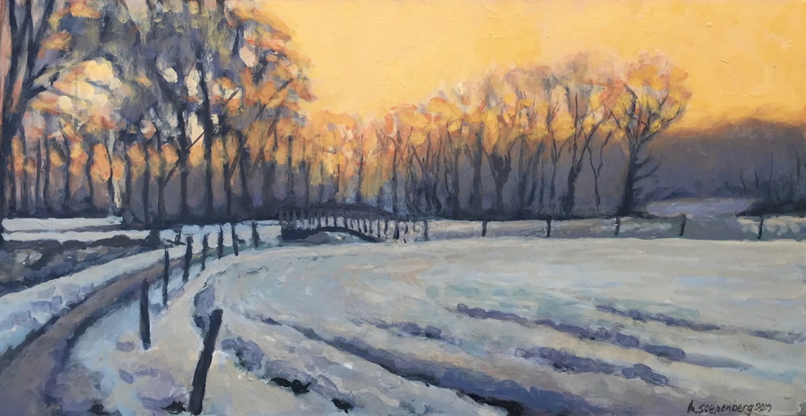 Sneeuwlandschap bij Zweeloo