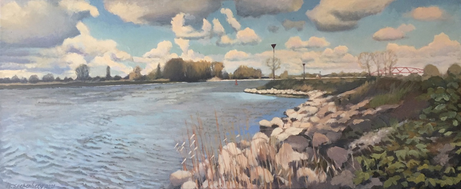 Panorama IJssellandschap bij Zwolle