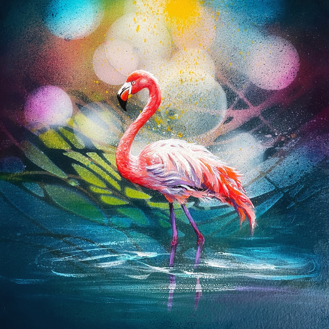 Vogel #25 (flamingo)