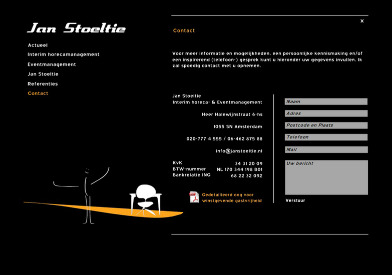 site ontwerp voor J. Stoeltie