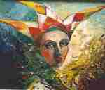 kleurrijke uitbundige figuren