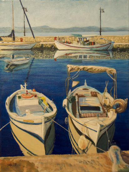 Ochtendkalmte Evia Griekenland