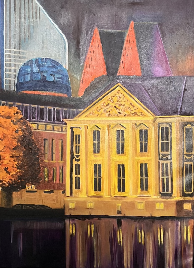 Den Haag en vrouw lacht dakloze uit