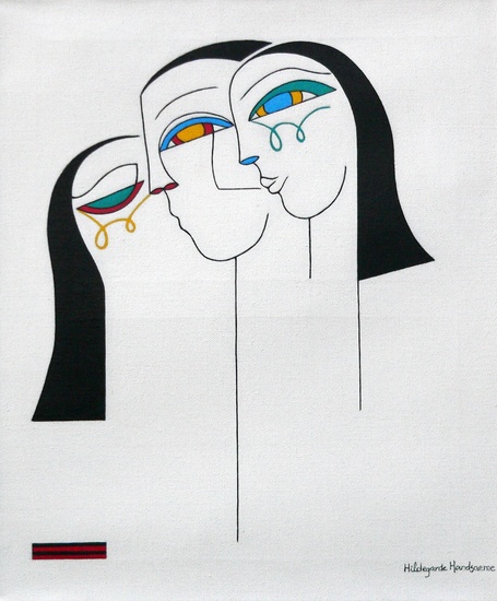 One man with two women