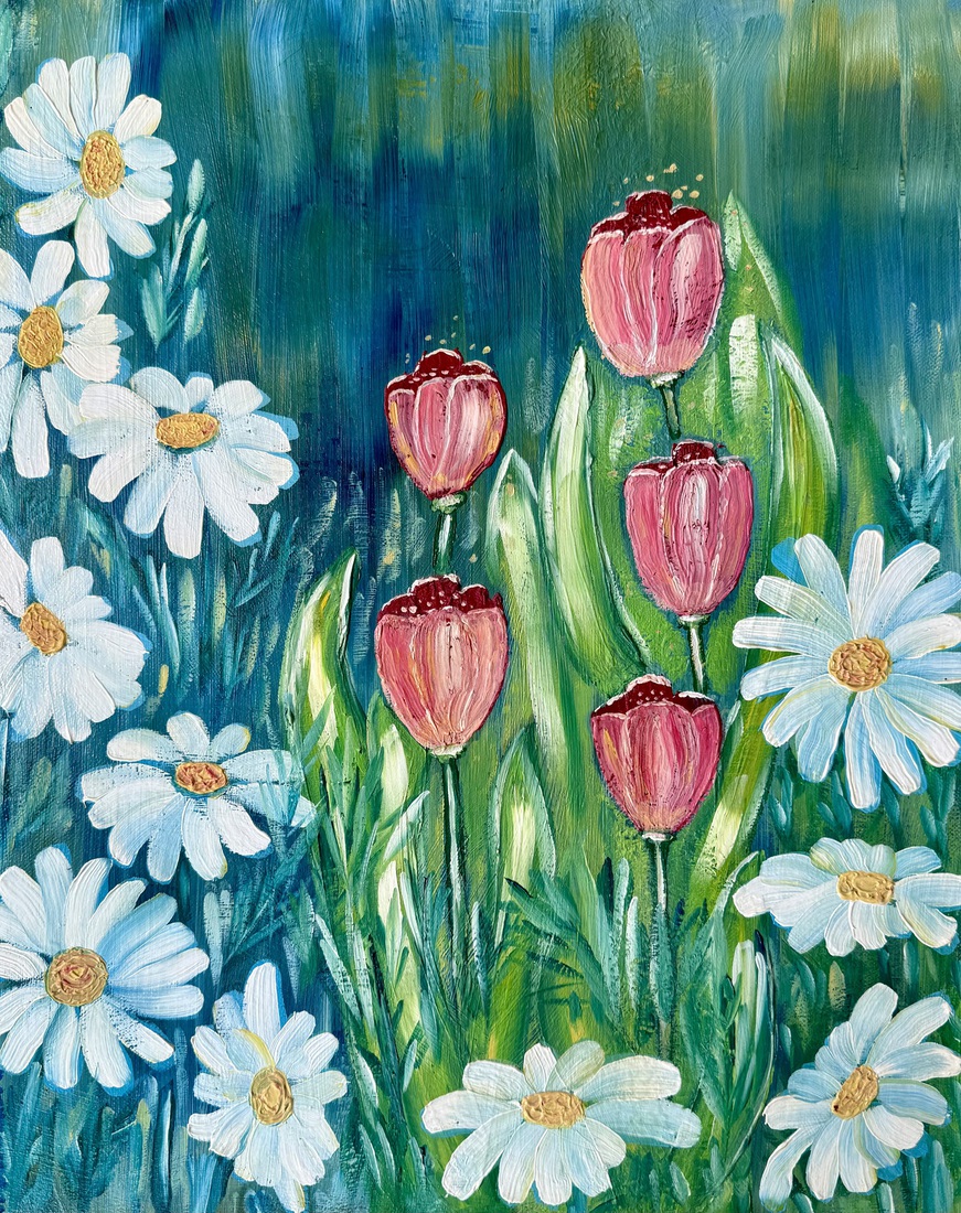 Bloemen in de tuin 