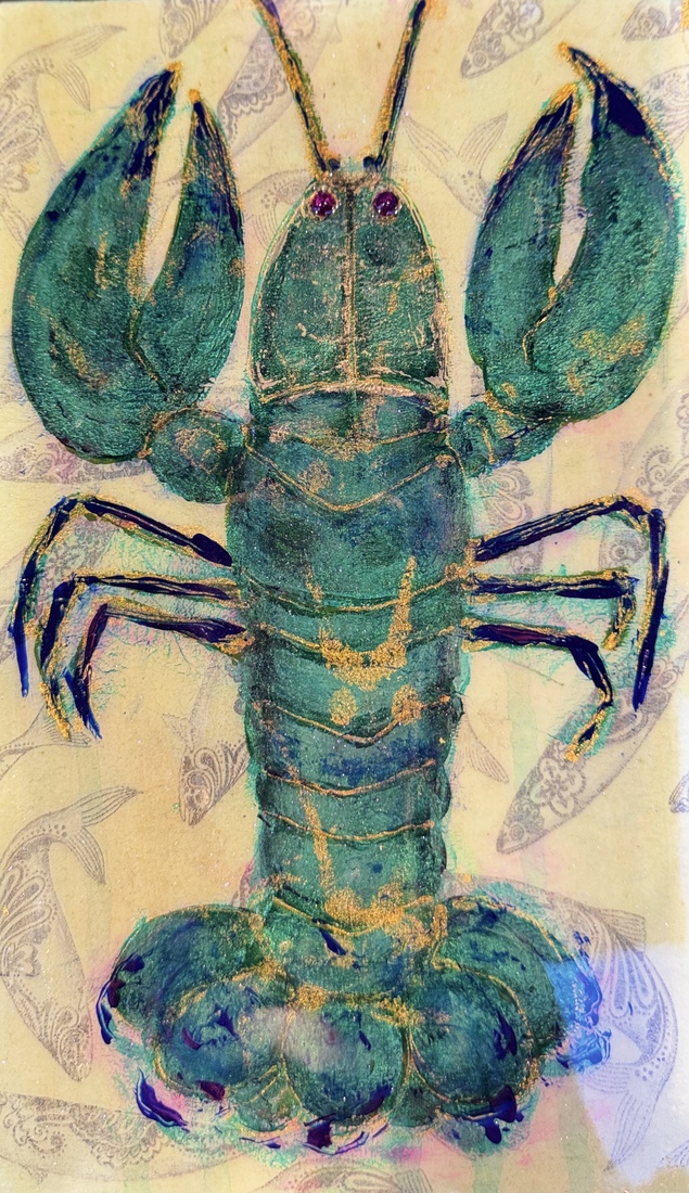 Green lobster