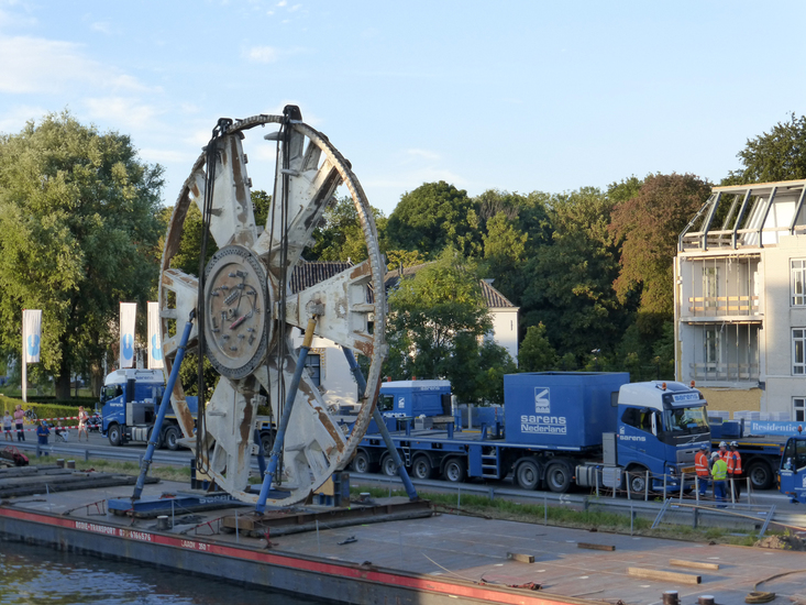 Verplaatsen Graafwiel Tunnelboor