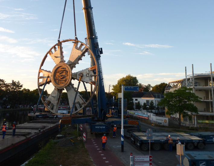 Verplaatsen Graafwiel Tunnelboor