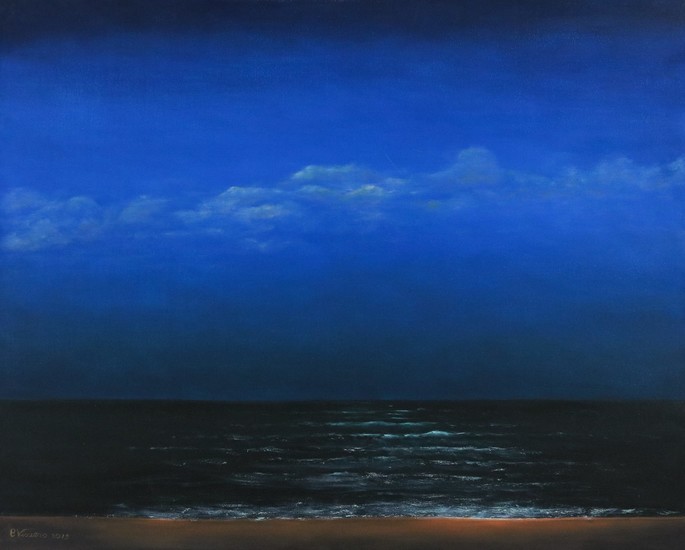 Zee bij nacht