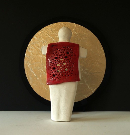 Witte man met rugtas