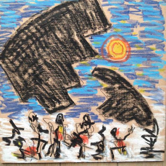 he found himself traveling at night