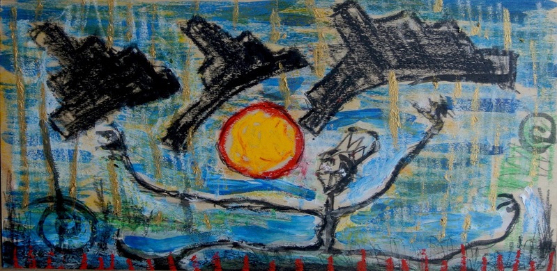 looking at a dark night