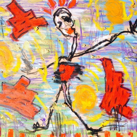 at a warm summer day